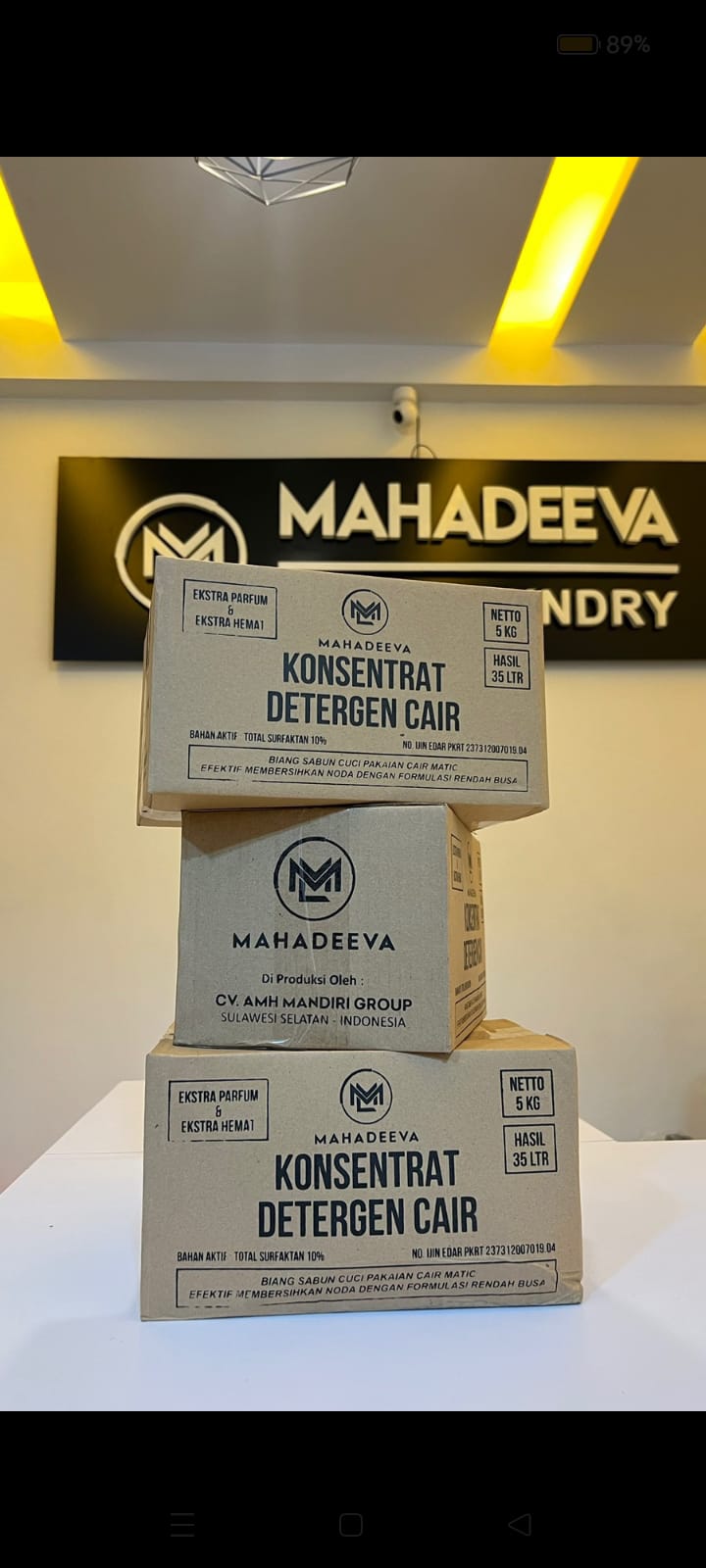 Konsentrat Detergent Cair 35L (Mahadeeva)
